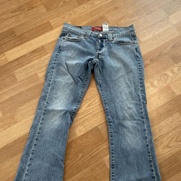 Levi’s Jeans Low Slouch Flare Distressed Women’s 7/M Preppy Y2K pants - Picture 12 of 12